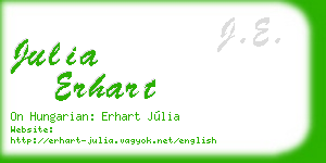julia erhart business card