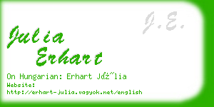 julia erhart business card